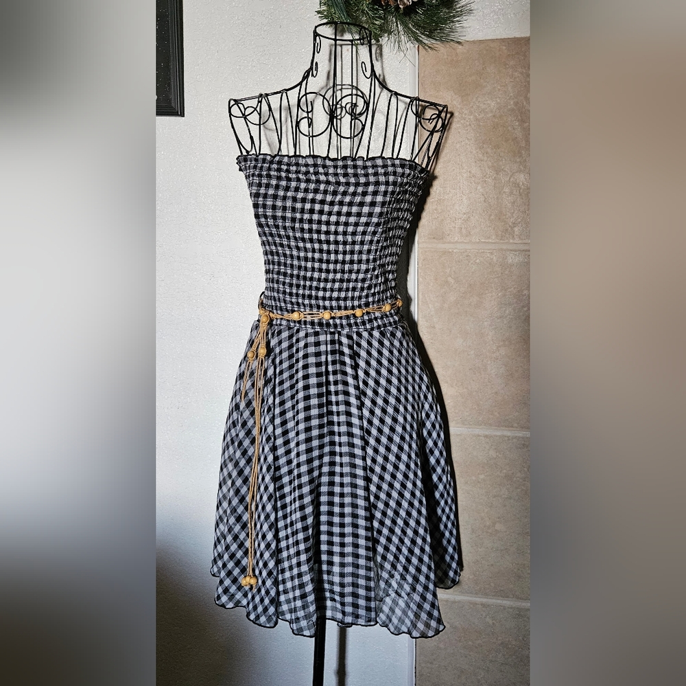 Hottie Strapless Smocked Dress
